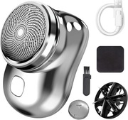 Mini Golarka Męska do brody i ciała na mokro i sucho srebrna