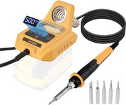 Bezprzewodowa lutownica 20 V 60 W, elektryczna cyfrowa stacja bez bateri 