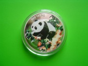 CHINY 1998 1 Oz PANDA WIELKA MENNICZA PIĘKNA KOLOR