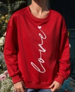 Czerwona bluza xl love