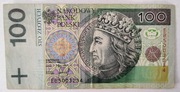 Banknot 100zł z roku 1994 numer EB5003234 Stan dobry! 