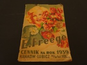 Katalog wysyłkowy 1939 rok E.Freege, Kraków, katalog przedwojenny 1939