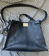 Torba by o la la duża skórzana czarna nowa 