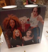 Space Girl świecznik drewniany