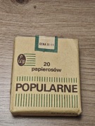 Kultowe Papierosy POPULARNE PRL (pełna paczka Poznań)