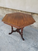 *Ośmiokątny, dekoracyjny stolik, stół, antyk*