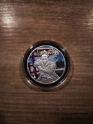 Srebrna moneta SAMURAI 2022 Ancient Warriors kolor 1oz .