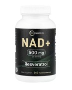 NAD+ 500mg 240 kap Dinukleotyd Suplement na metabolizm ATP prekursor NR/NMN