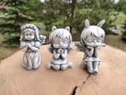 Aniołki gipsowe komplet 3 szt