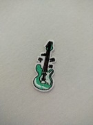 Naszywka gitara z nutkami