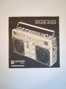 Instrukcja obsługi radiomagnetofon Unitra ZRK Kasprzak RMS404