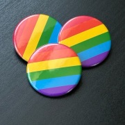Przypinka flaga LGBT tęcza 38mm