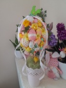 Drzewko wielkanocne handmade wys.59cm +gratis dwie zawieszki 