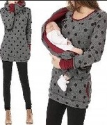 Bluza damska ciążowa dla mam karmienie piersią mamy chusta ciepła roz. L