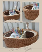 Organizer, koszyk ze sznurka handmade