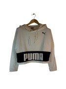 Bluza damska z kapturem Puma biała duże logo s
