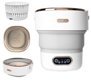 Mini składana pralka z 3 trybami prania 12L przenośna na kemping 