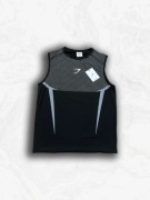 Koszulka sportowa na siłownie Gymshark czarna szara obcisła bez rękawów M