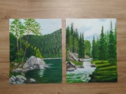 WYPRZEDAŻ KOLEKCJI - ZESTAW RĘCZNIE MALOWANYCH OBRAZÓW - CUDNA WIOSNA