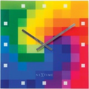 Zegar ścienny Nextime Pixtime multikolor