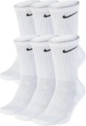 Białe skarpety Nike wysokie – 6 par