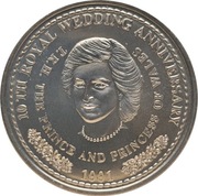 Turks i Caicos 1 crown 1991, KM#76