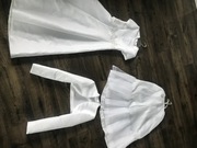 Sukienka komunijna, bolerko, torebka