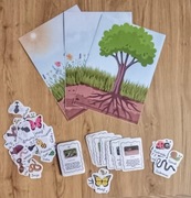 Zestaw edukacyjny z rzepami dla dzieci owady zestaw z rzepami Montessori 