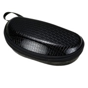 Etui na okulary zamykane na zamek CZARNE