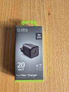 Ładowarka sieciowa uniwersalna SBS GaN PD USB-C 20W Czarna