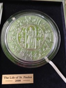 APOSTOŁ PAWEŁ moneta 100 $ PUZLE 1 KG  AG czyste SREBRO 999.9  komunia 
