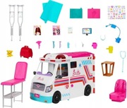 Karetka mobilna Mattel Barbie klinika 2 w 1