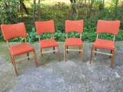 Stare krzesła PRL Hałas 296 motylek 2 szt vintage