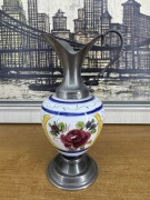 Stylowy dzban / karafka cyna + ceramika – 21 cm