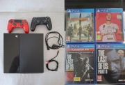 Konsola PlayStation 4 PS4 500GB  + 2 oryginalne pady + the last of us 1 i 2