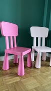 Krzesełka różowe Mamut Ikea