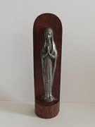 Zawieszka Matka Boska Maryja figurka cyna Włochy Peltro Inciso a mano 