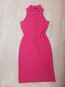 Sukienka r. L czerwona wytłaczana faktura rozciągliwa