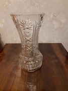 Duży kryształowy wazon PRL 