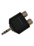 Adapter audio Jack 3,5mm stereo - 2xCinch