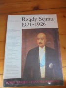 RZĄDY SEJMU 1921-1926  Tomasz Nałęcz