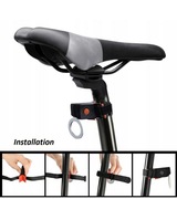 Akumulatorowa USB LED Bike Czerwone światło  Tylne światło Tylne Lampa Kość