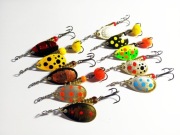 Obrotówki Ubik błystki obrotowe 2/5g zestaw pstrąg okoń kleń