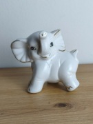 Figurka słonik na szczęście porcelana