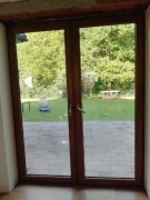 Okno,drzwi tarasowe kolor zloty dąb szer.223cm 178cm wys.