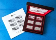 Zestaw 6 srebrnych monet - Polskie Banknoty Obiegowe - 2022 + folder