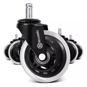 Kółka Koła do foteli biurowych komplet 5sztuk OneConcept 10037452 