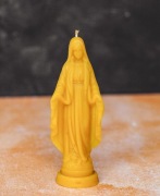 Świeca z wosku pszczelego Maryja Niepokalana