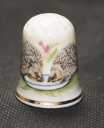 Naparstek Kolekcjonerski Porcelanowy jeże 
