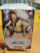Chris Edgerly - Eeth Koth - Gwiezdne Wojny (Star Wars)- karta - autograf